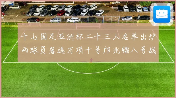 十七国足亚洲杯二十三人名单出炉两球员落选万项十号邝兆镭八号战术观察